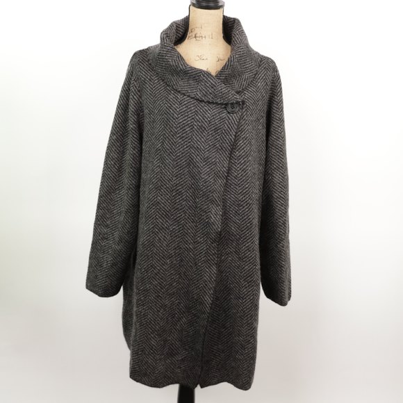 Max Studio Woman long Wool Blend Cardigan Sweater size 1X - Picture 2 of 11